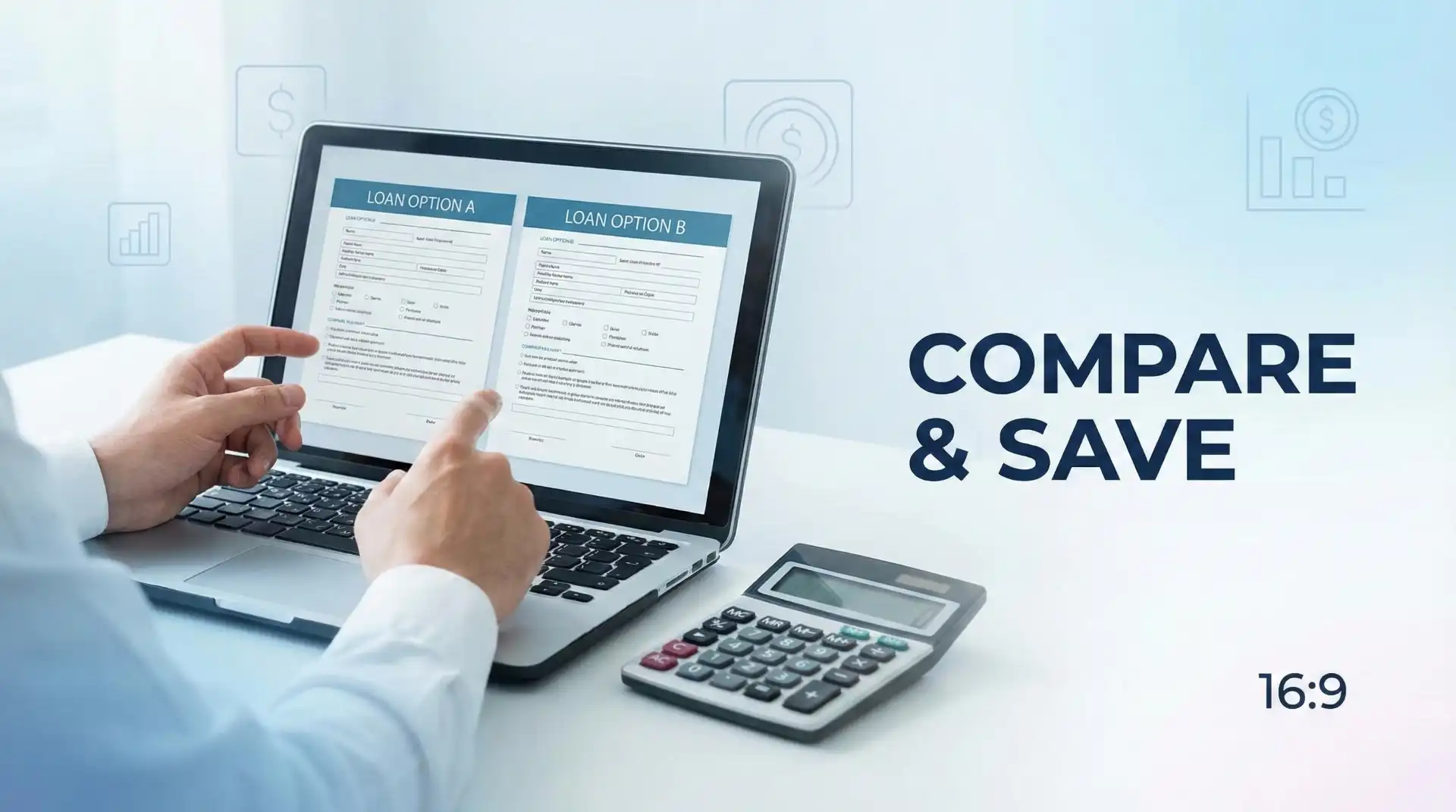 Two personal loans running at the same time comparison on laptop