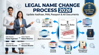 Legal Name Change Process Online in India 2026